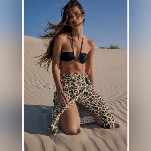 Zara Leopard Print Midi Skirt - Picture 3 of 8